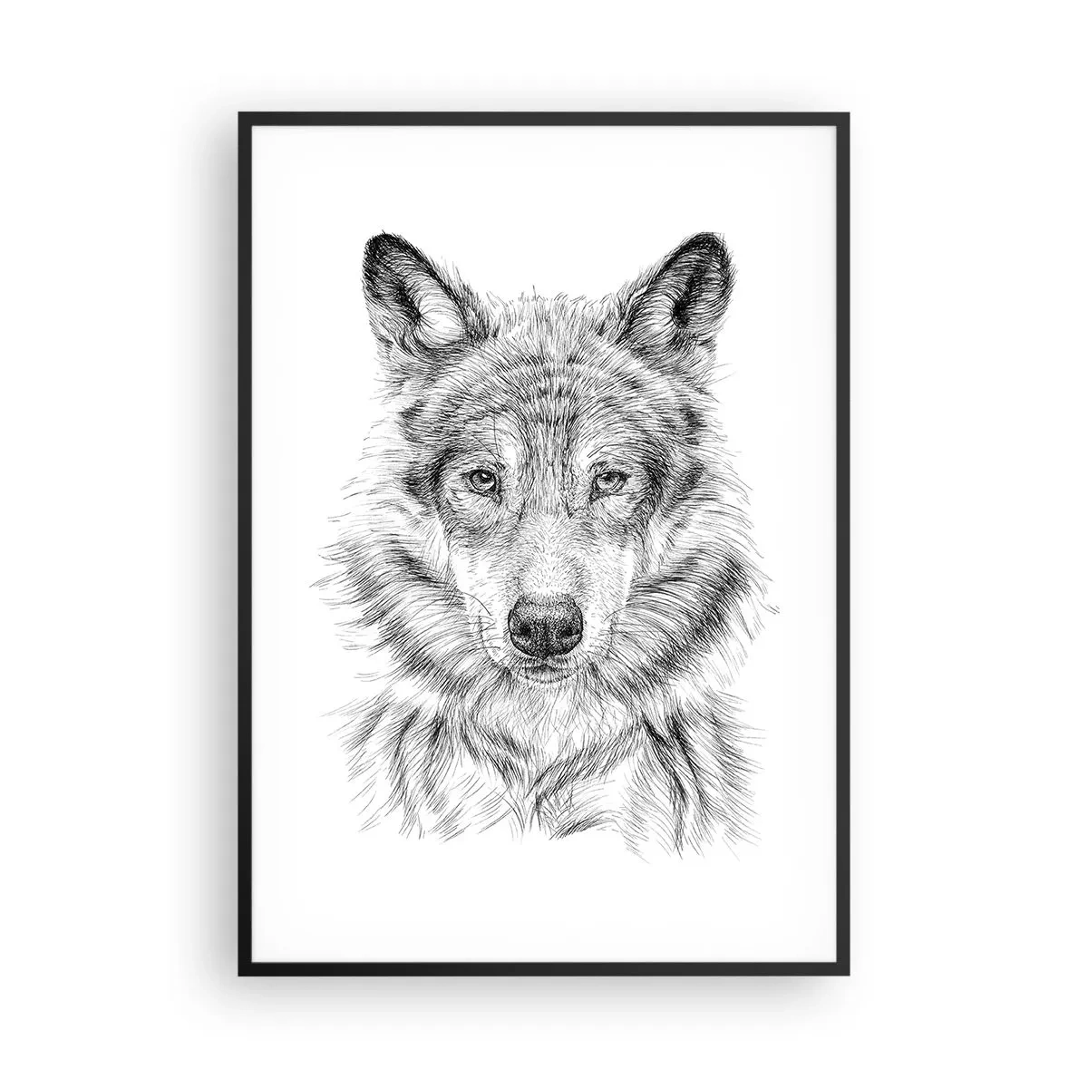 Affisch i svart ram - En född ledare - 70x100 cm