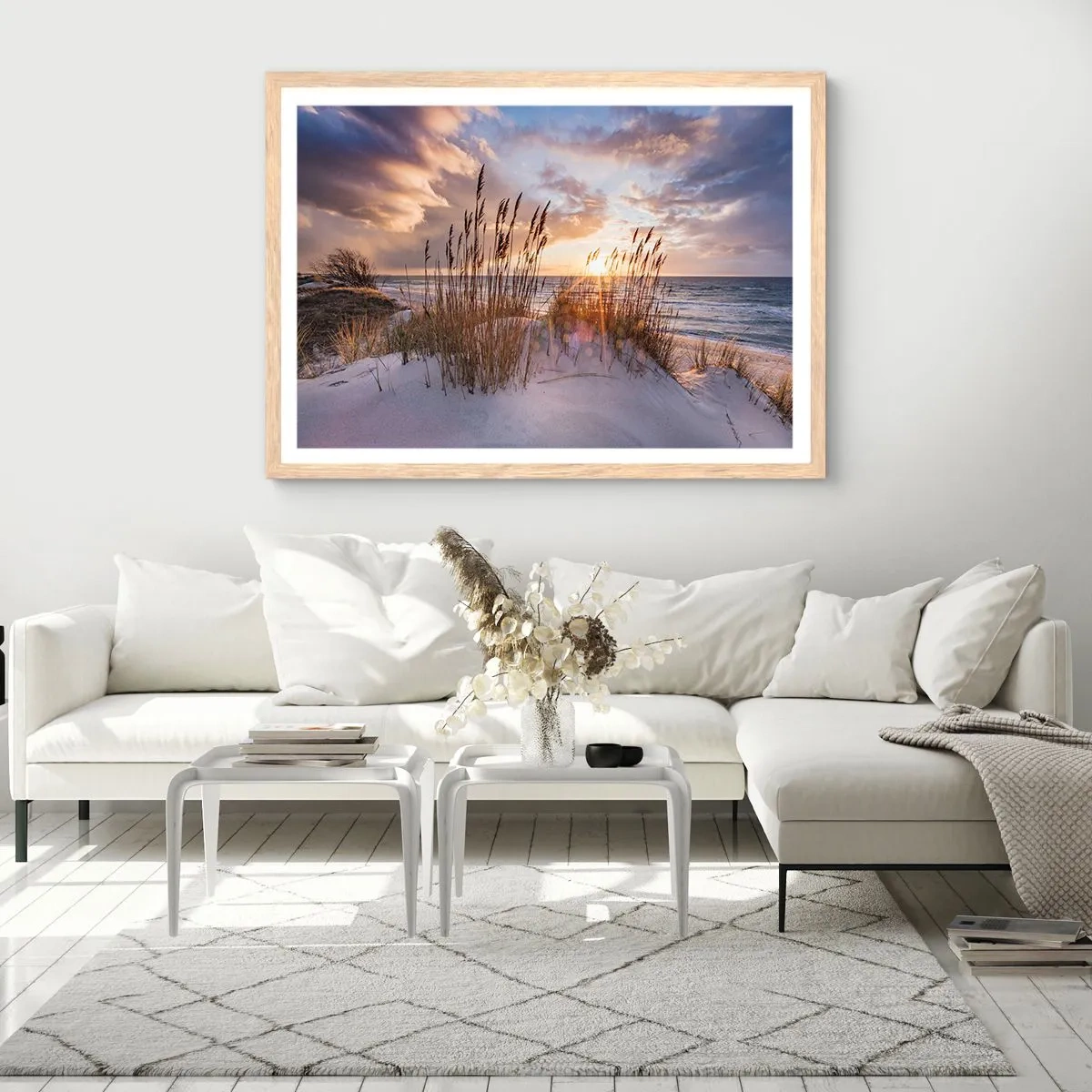Affisch i ram av ljusek - Farväl till solen och vinden - 50x40 cm