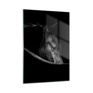 Glastavla - Bild på glas - Svart prins - 50x70 cm