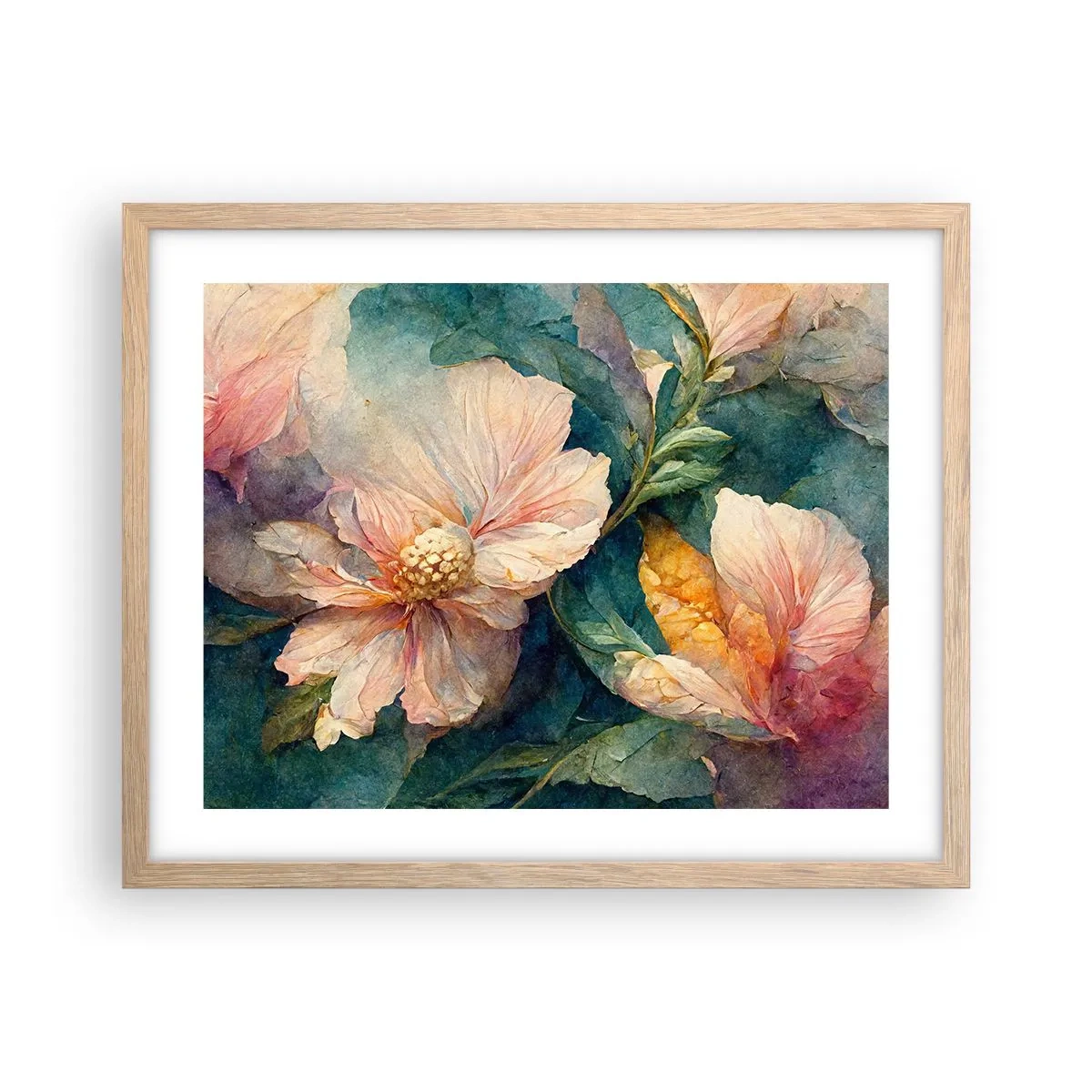 Affisch i ram av ljusek - Bara subtilitet - 50x40 cm