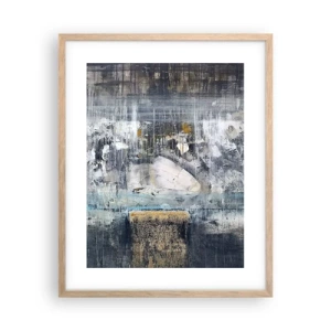 Affisch i ram av ljusek - På is och klumpar - 40x50 cm