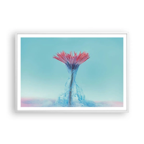 Affisch i vit ram - I upplivande famn - 100x70 cm