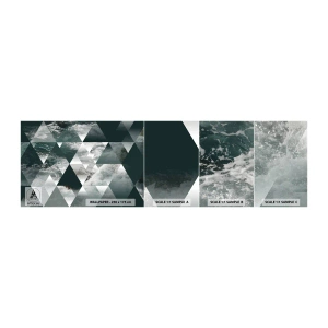 Fototapet Prov Standard Eco - Kristallperspektiv - Abstraktion, Havsvågor, Bit - 100x30 cm