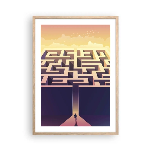 Affisch i ram av ljusek - Dags för beslut - 50x70 cm