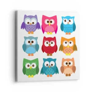 Canvastavla - Bild på duk - Att vara olika på roligt sätt - 40x40 cm