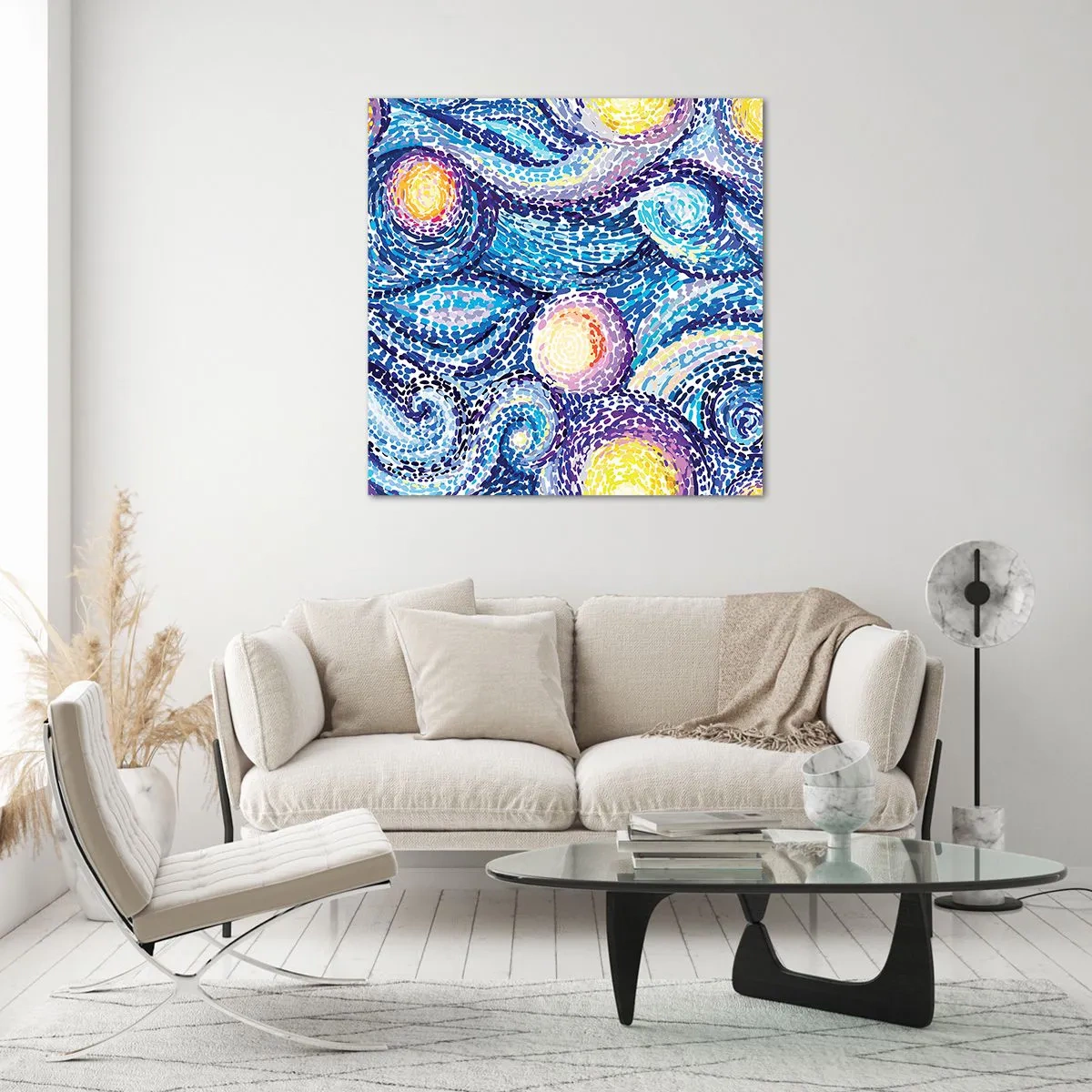 Glastavla - Bild på glas - Från van Goghs tavla - 50x50 cm