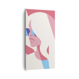 Canvastavla - Bild på duk - Det var en blondin... - 65x120 cm