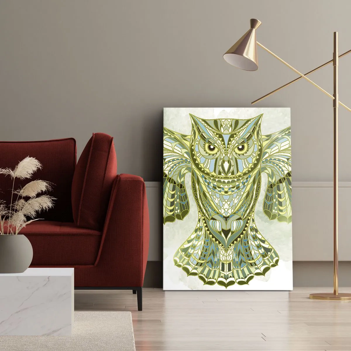 Canvastavla - Bild på duk - Från kelternas heliga trädgård - 55x100 cm