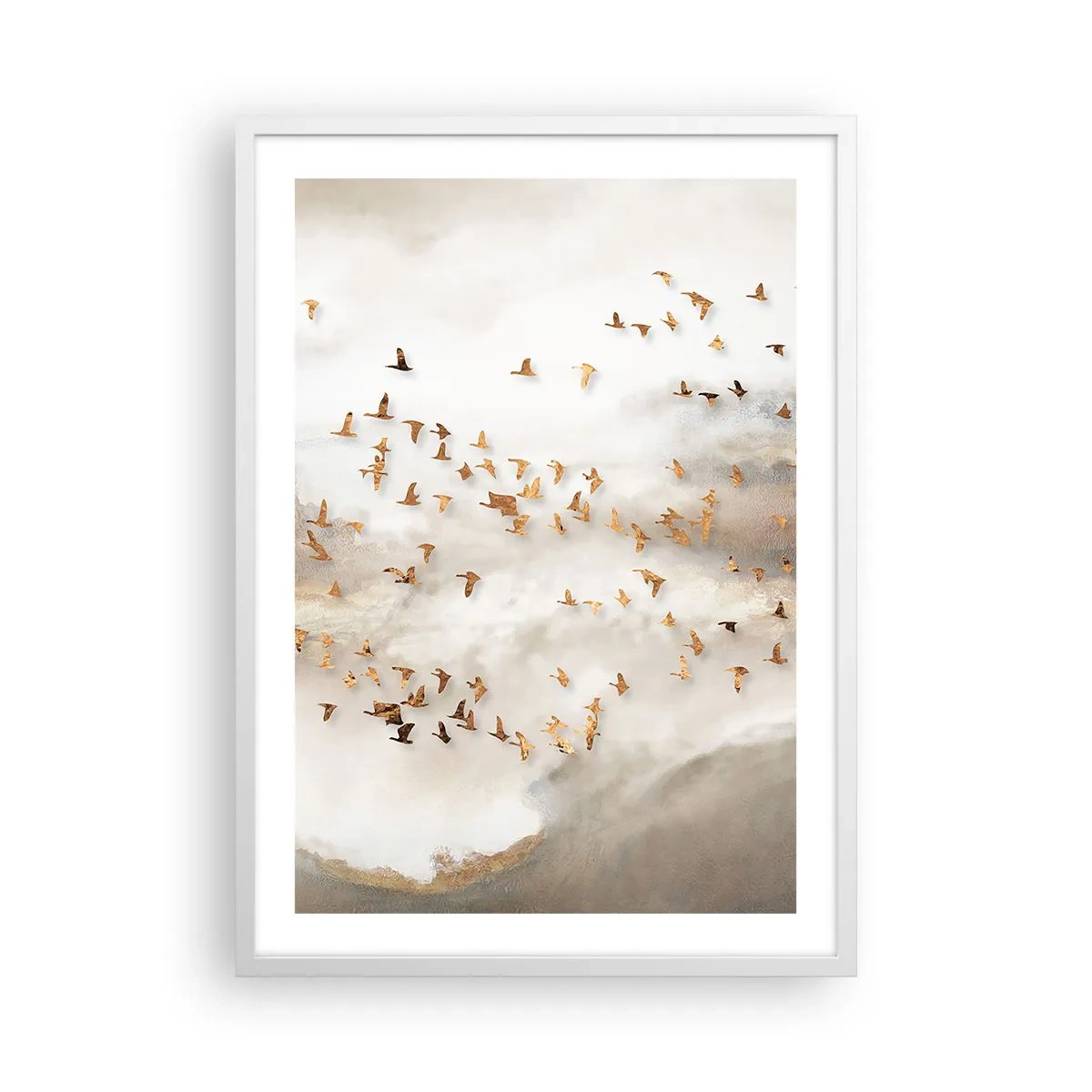 Affisch i vit ram - Det är dags... - 50x70 cm