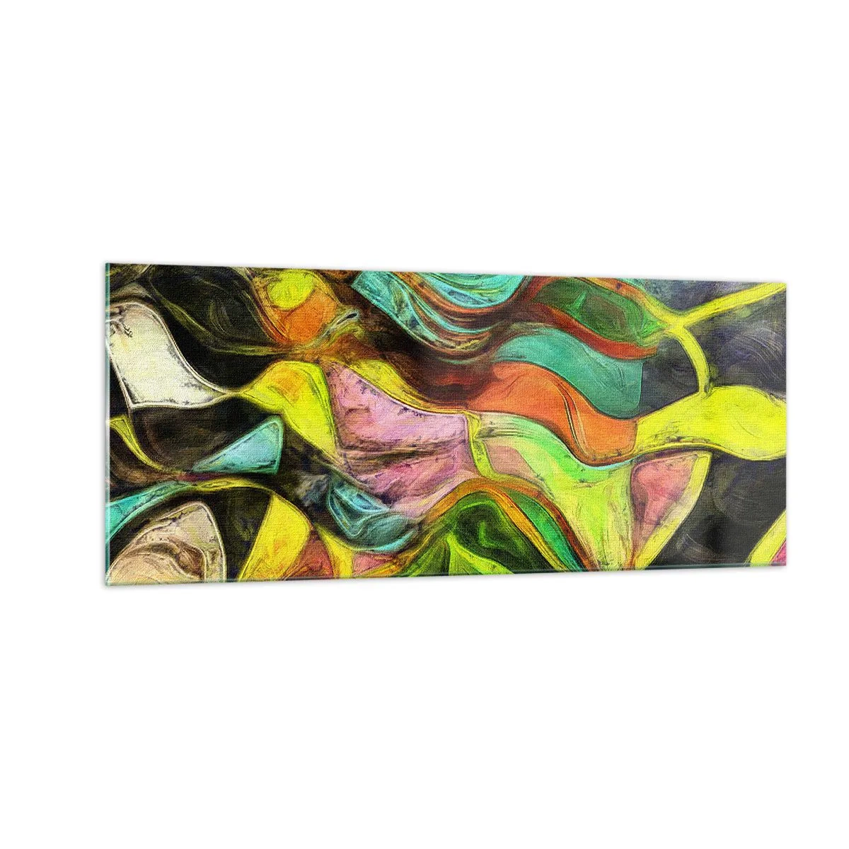 Glastavla - Bild på glas - Rörelse är liv - 100x40 cm