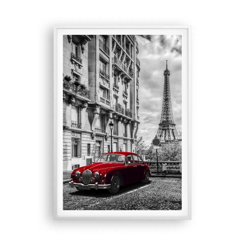 Affisch i vit ram - Rovdjuret i staden - 70x100 cm