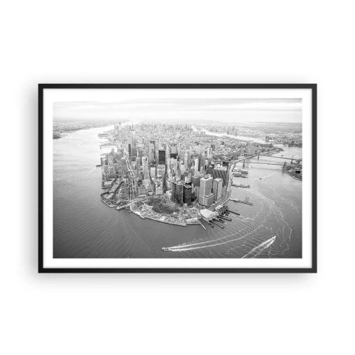 Affisch i svart ram - Hur man inte älskar? - 91x61 cm