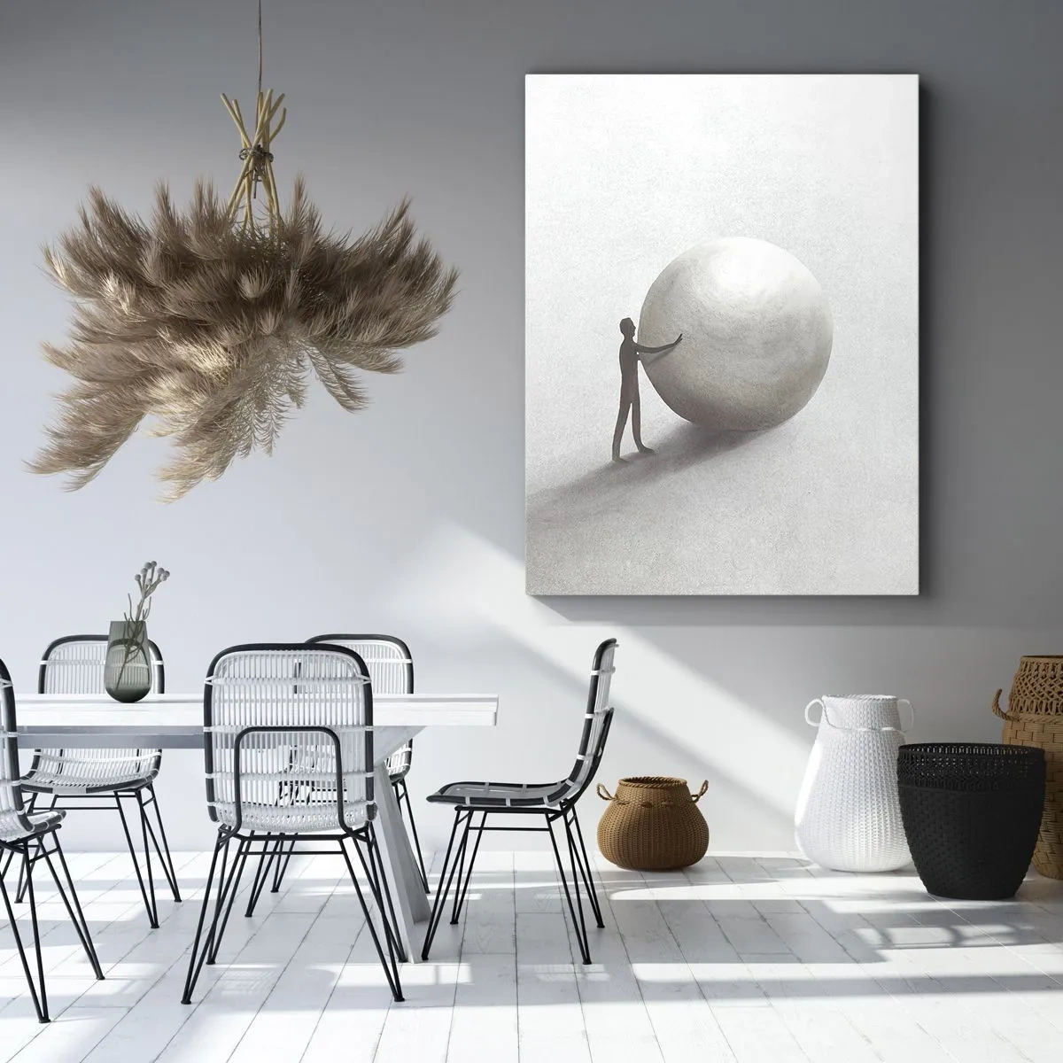 Canvastavla - Bild på duk - Livets spel - 45x80 cm