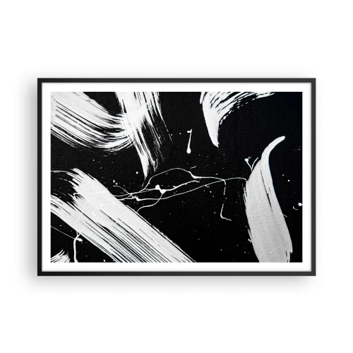 Affisch i svart ram - Bryta mörkret - 100x70 cm