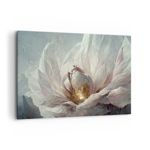 Canvastavla - Bild på duk - Blommar en gång på hundra år - 120x80 cm
