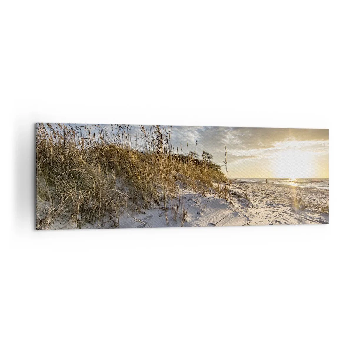 Canvastavla - Bild på duk - Inbjudan till promenad - 160x50 cm