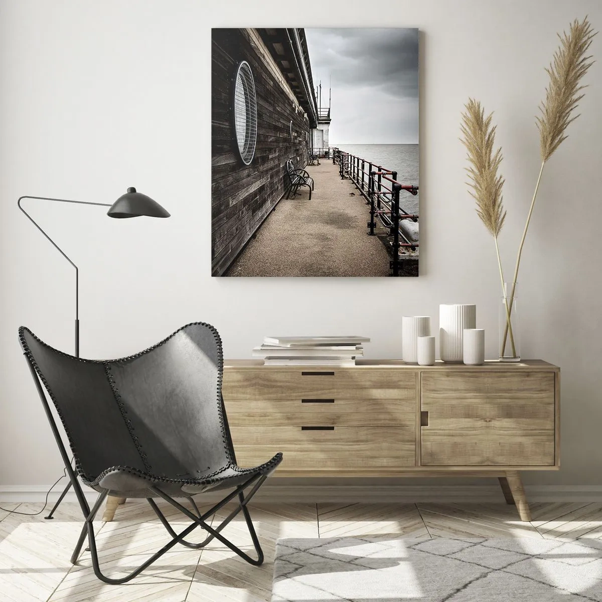 Glastavla - Bild på glas - Tiden har stannat - 50x70 cm