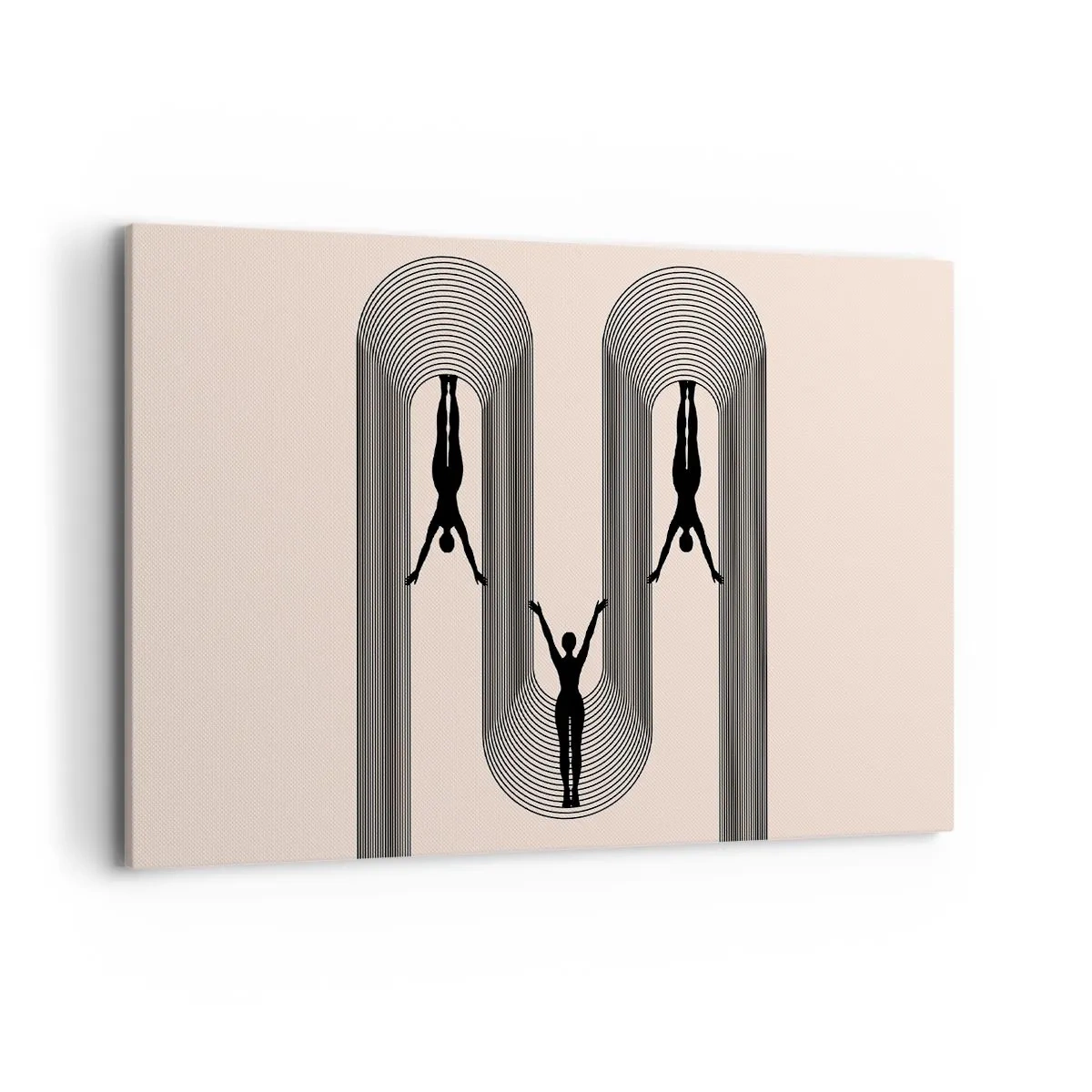 Canvastavla - Bild på duk - Upp och ner - 100x70 cm