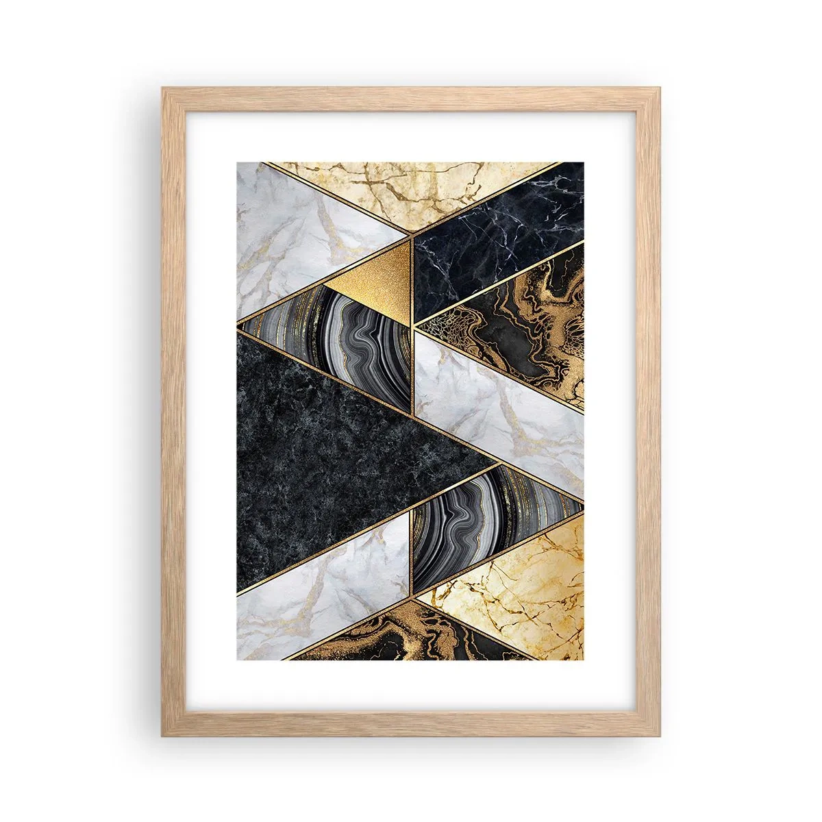 Affisch i ram av ljusek - Sten vid sten - 30x40 cm