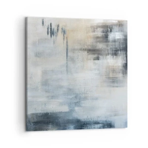 Canvastavla - Bild på duk - Bakom en blå slöja - 50x50 cm