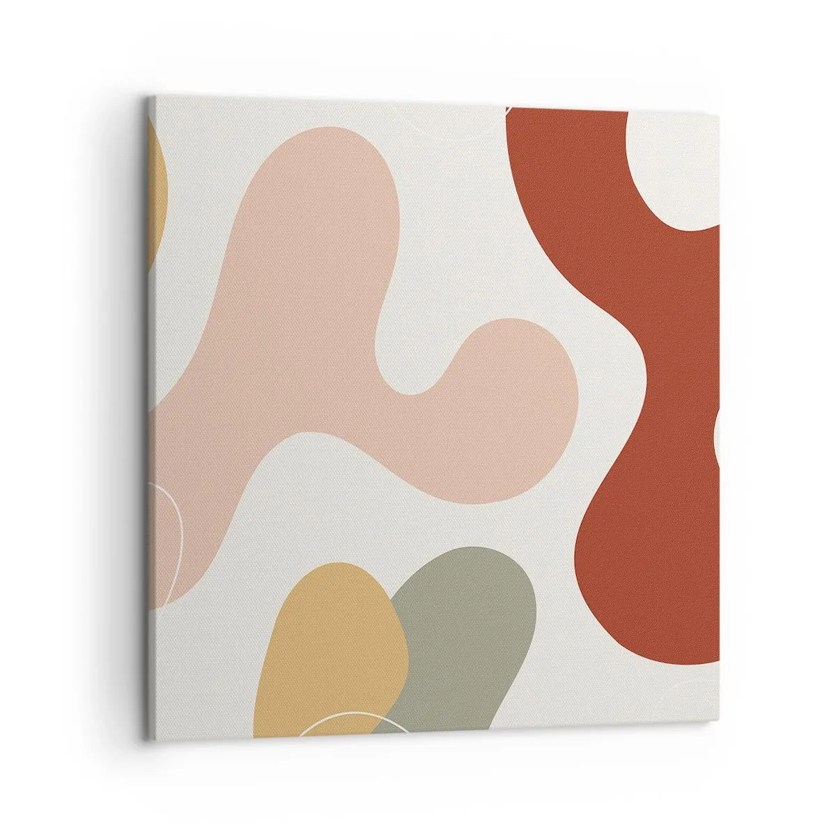 Canvastavla - Bild på duk - Ornamental zig-zack? - 50x50 cm