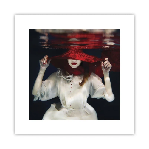 Affisch - Konstig fru - 30x30 cm