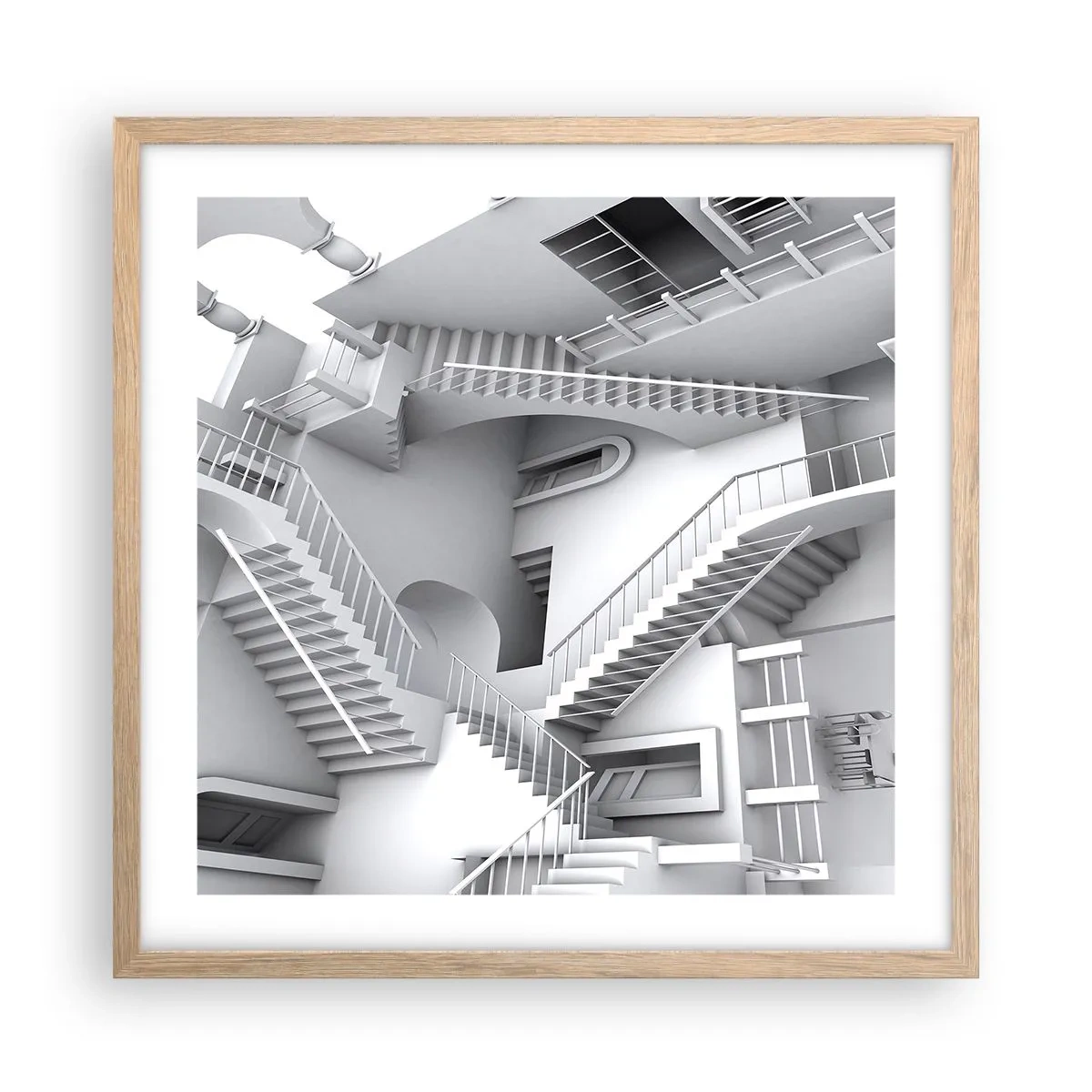 Affisch i ram av ljusek - Rummets paradoxer - 50x50 cm