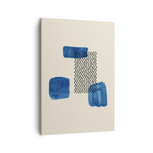 Canvastavla - Bild på duk - Abstrakt kvartett - 50x70 cm