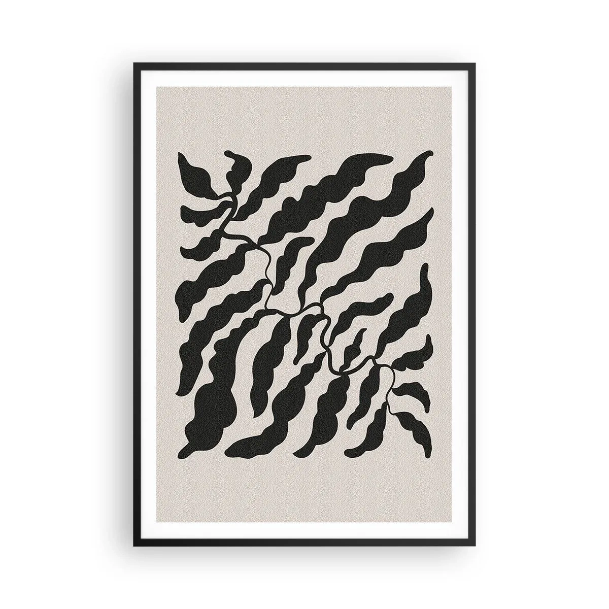 Affisch i svart ram - Kvadratens natur - 70x100 cm