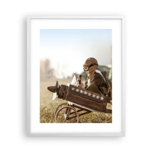 Affisch i vit ram - Stort mot drömmarna - 40x50 cm