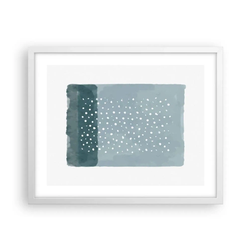 Affisch i vit ram - Uppstådda ur det blåa - 50x40 cm