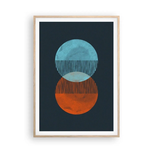 Affisch i ram av ljusek - Astronomisk fantasi - 70x100 cm