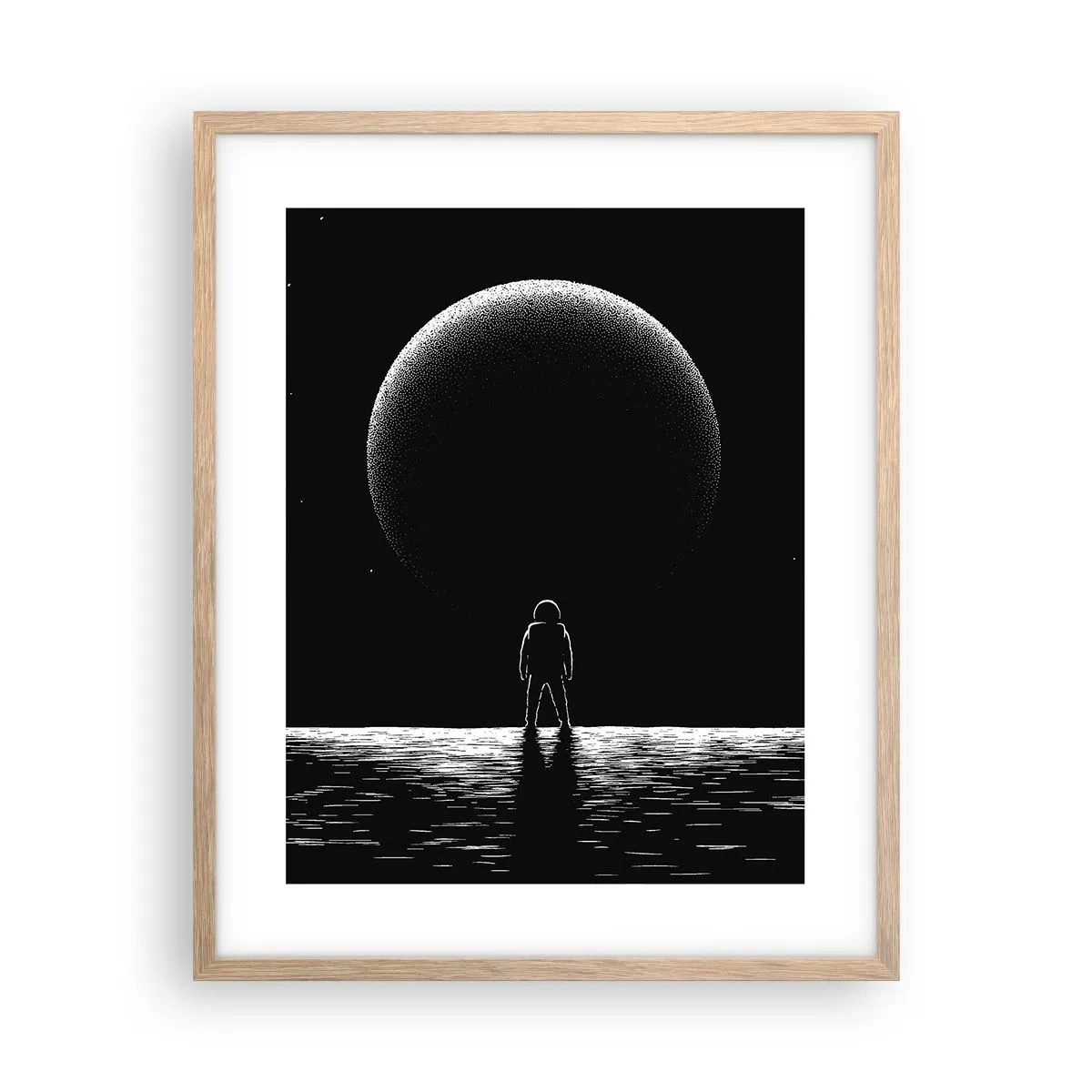 Affisch i ram av ljusek - Ansikte mot ansikte - 40x50 cm