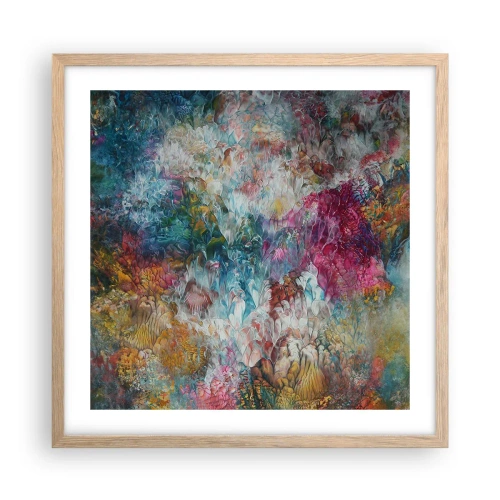 Affisch i ram av ljusek - I full blom - 50x50 cm