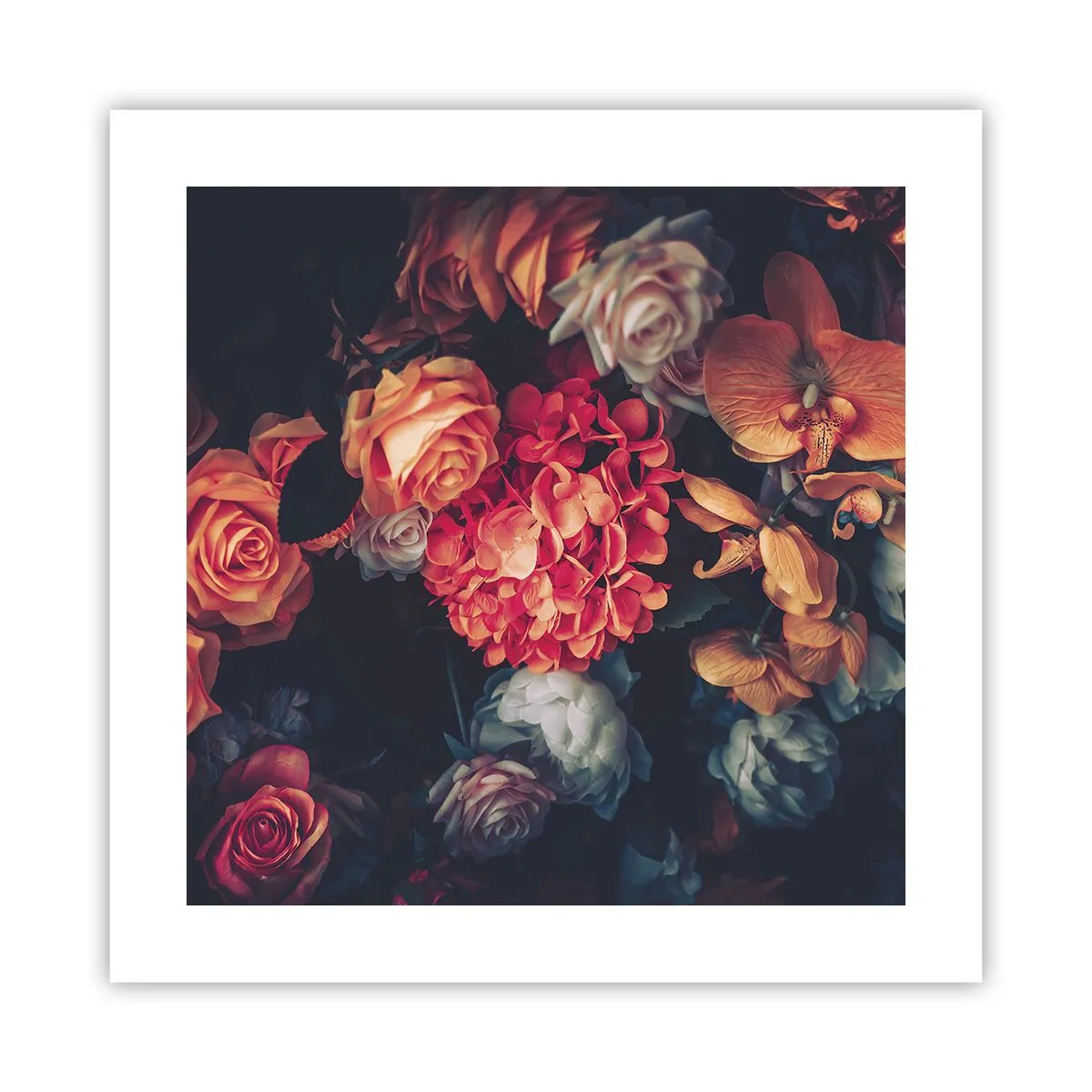 Affisch - Som hos de holländska mästarna - 40x40 cm