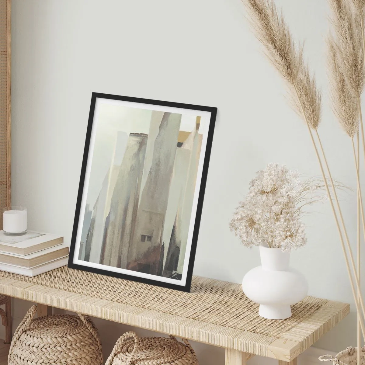 Affisch i svart ram - En dröm om staden - 61x91 cm