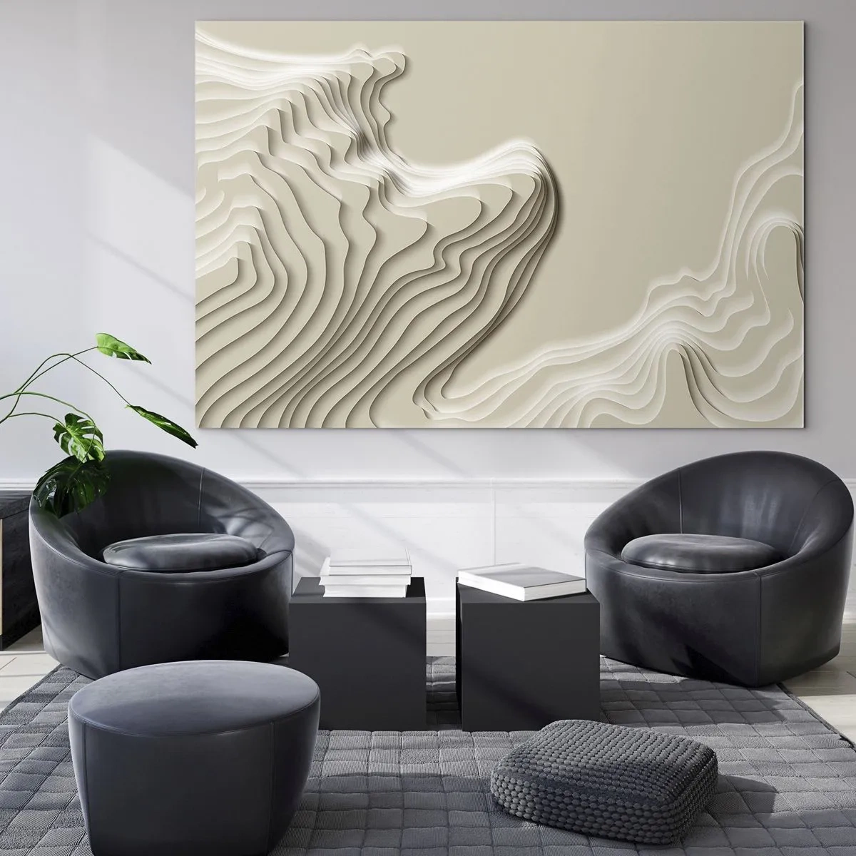 Glastavla - Bild på glas - Konstens topografi - 100x70 cm