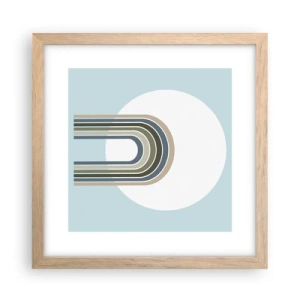 Affisch i ram av ljusek - Ostoppad attraktionskraft - 30x30 cm