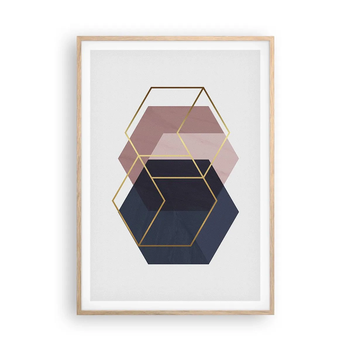 Affisch i ram av ljusek - Enkelhetens styrka - 70x100 cm