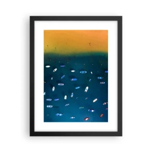 Affisch i svart ram - Ett semesterspel - 30x40 cm