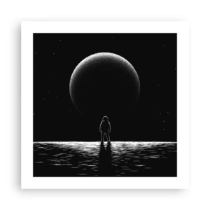 Affisch - Ansikte mot ansikte - 50x50 cm