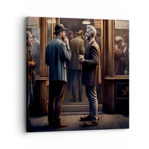 Canvastavla - Bild på duk - En bra stund på dagen - 30x30 cm