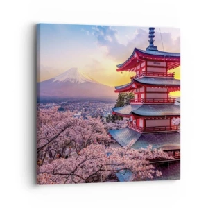 Canvastavla - Bild på duk - Essens av den japanska andan - 30x30 cm