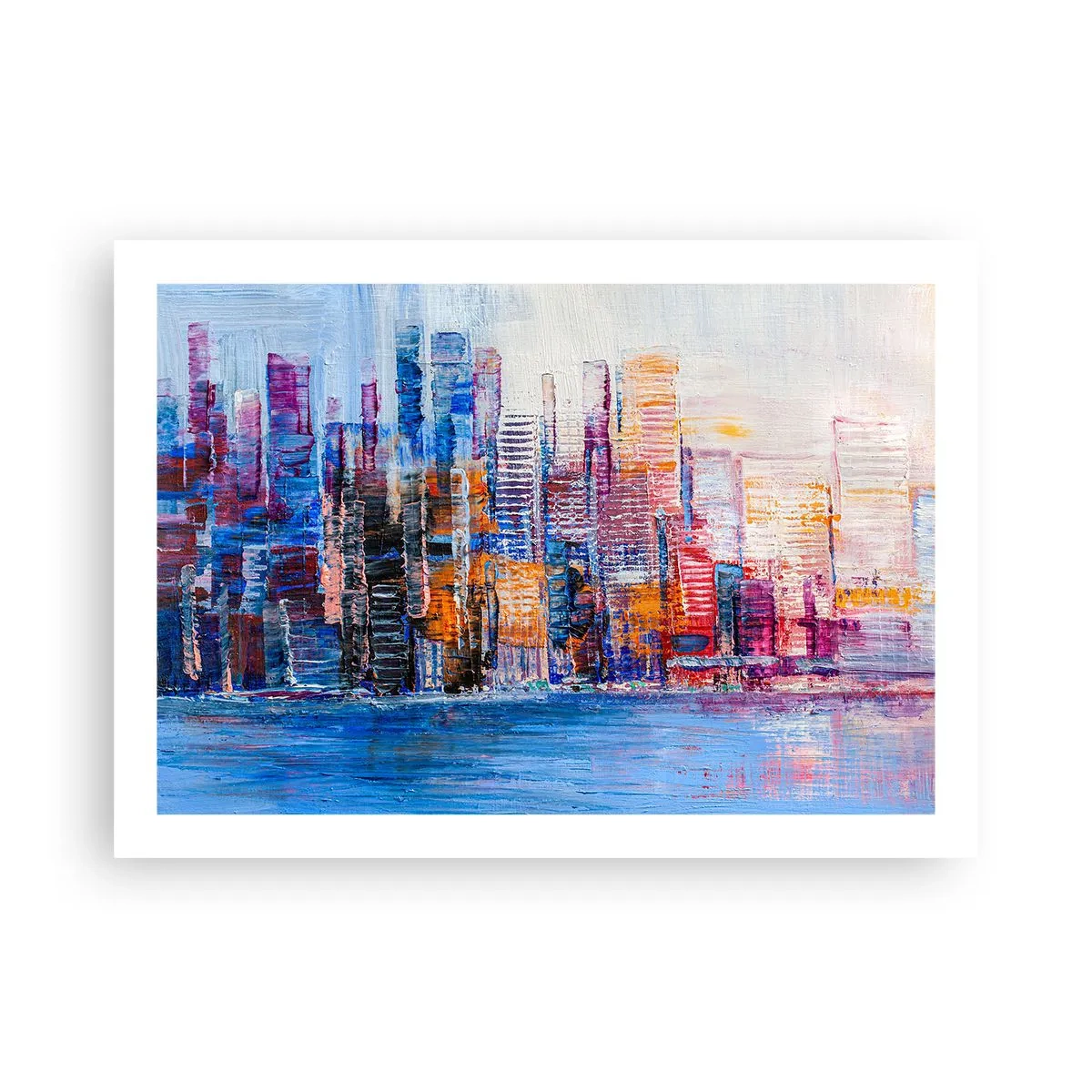 Affisch - En glädjefylld metropol - 70x50 cm
