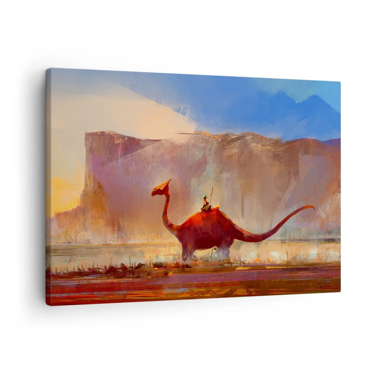 Canvastavla - Bild på duk - Om de inte dött ut - 70x50 cm