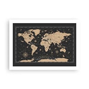 Affisch - Gränserna för min värld - 70x50 cm