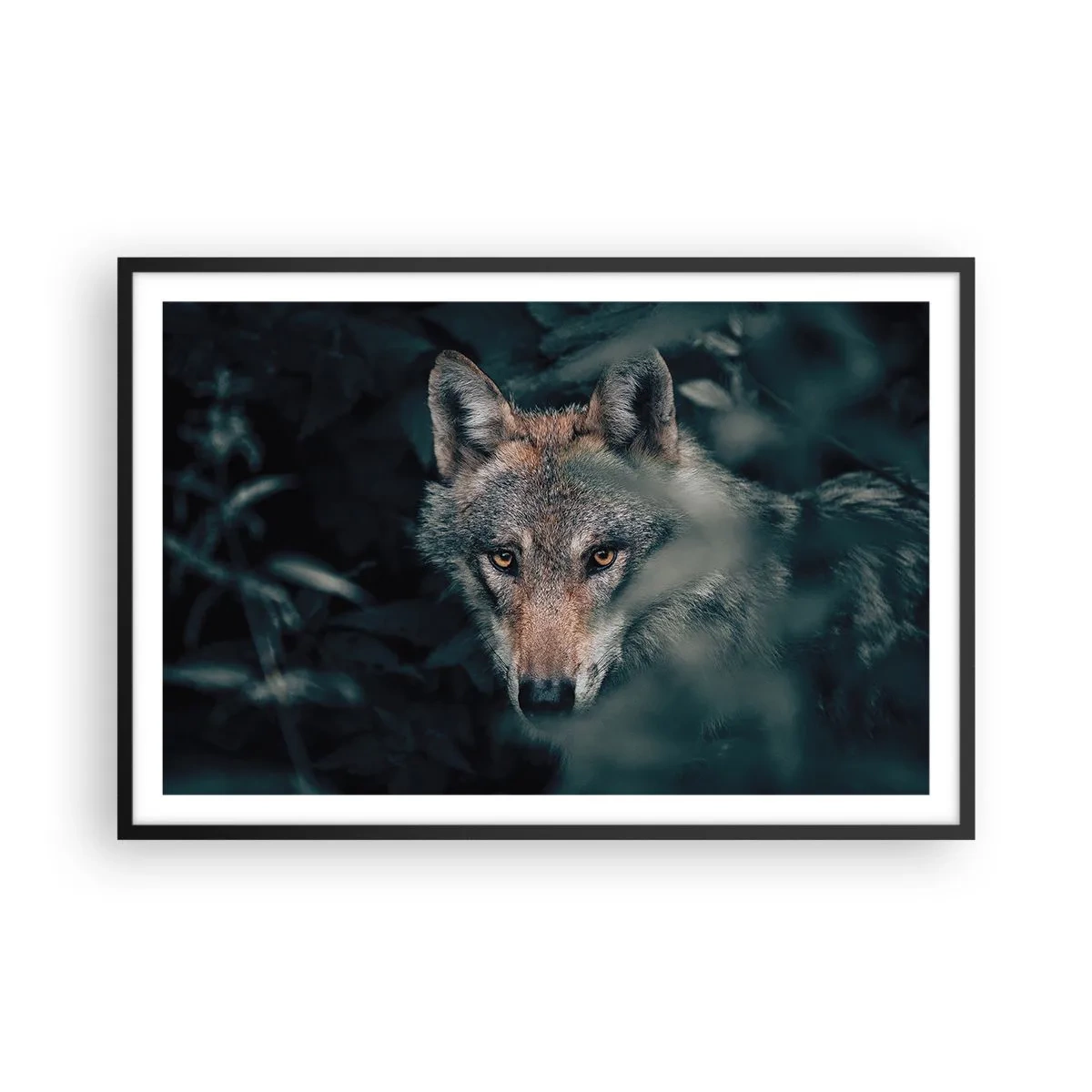Affisch i svart ram - Jägare - 91x61 cm