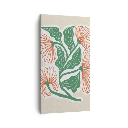 Canvastavla - Bild på duk - Folkligt och modernt - 45x80 cm