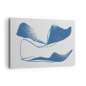 Canvastavla - Bild på duk - Bevingad abstraktion - 100x70 cm