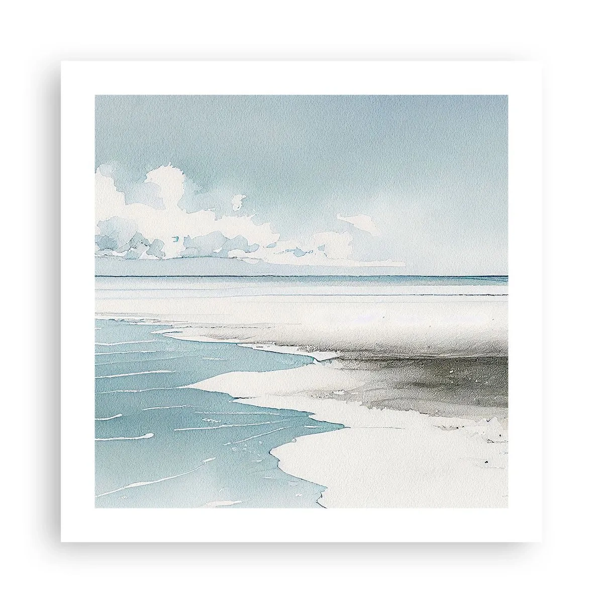 Affisch - Milt tidvatten - 50x50 cm